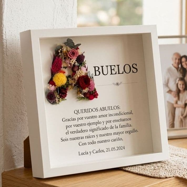 CUADRO LETRA FLORES PRESERVADAS